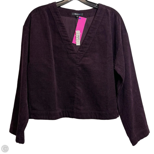 Top Long Sleeve By Madewell In Purple, Size: S