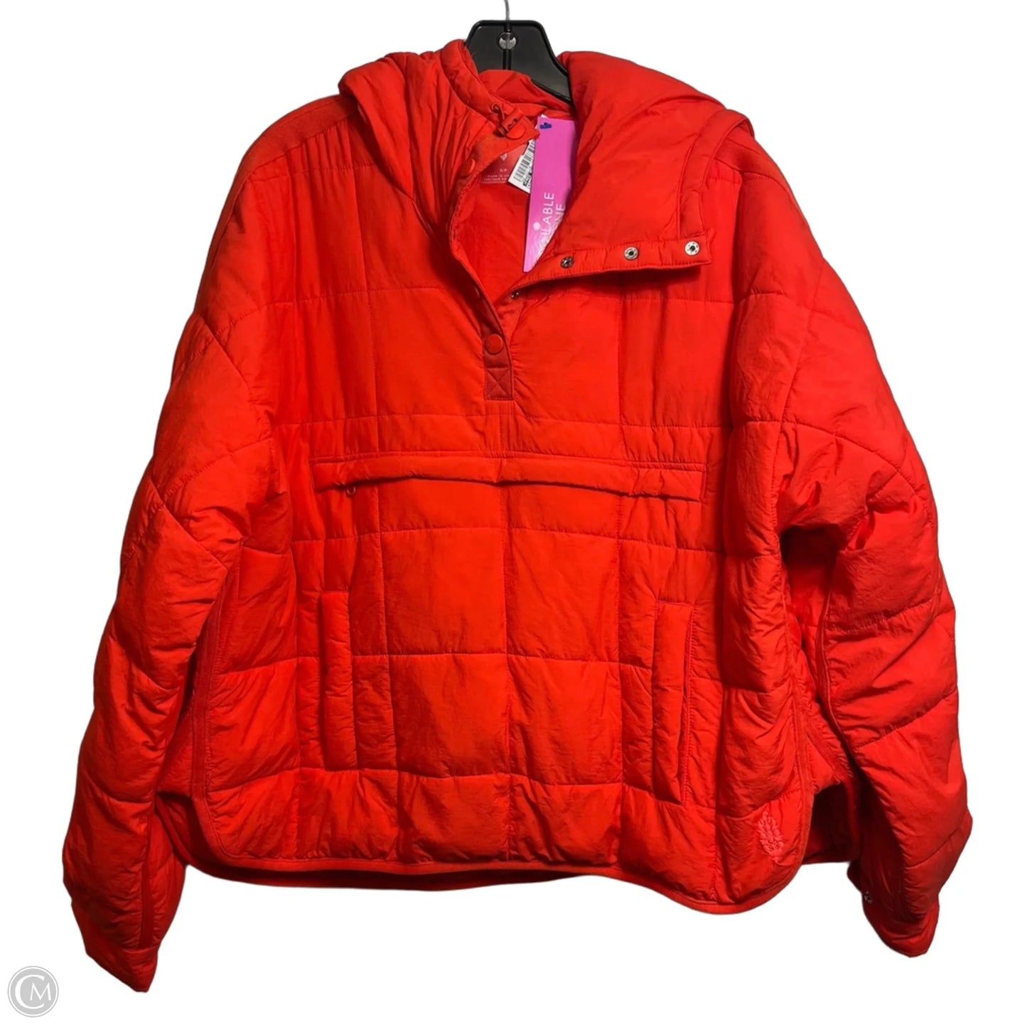 Athletic Jacket By Free People In Orange, Size: S