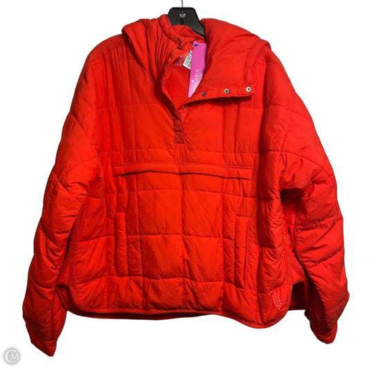 Athletic Jacket By Free People In Orange, Size: S