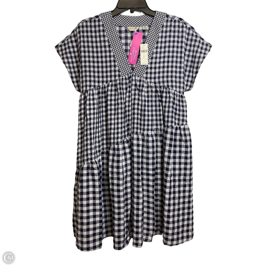 Dress Casual Short By Anthropologie In Blue & White, Size: Xs