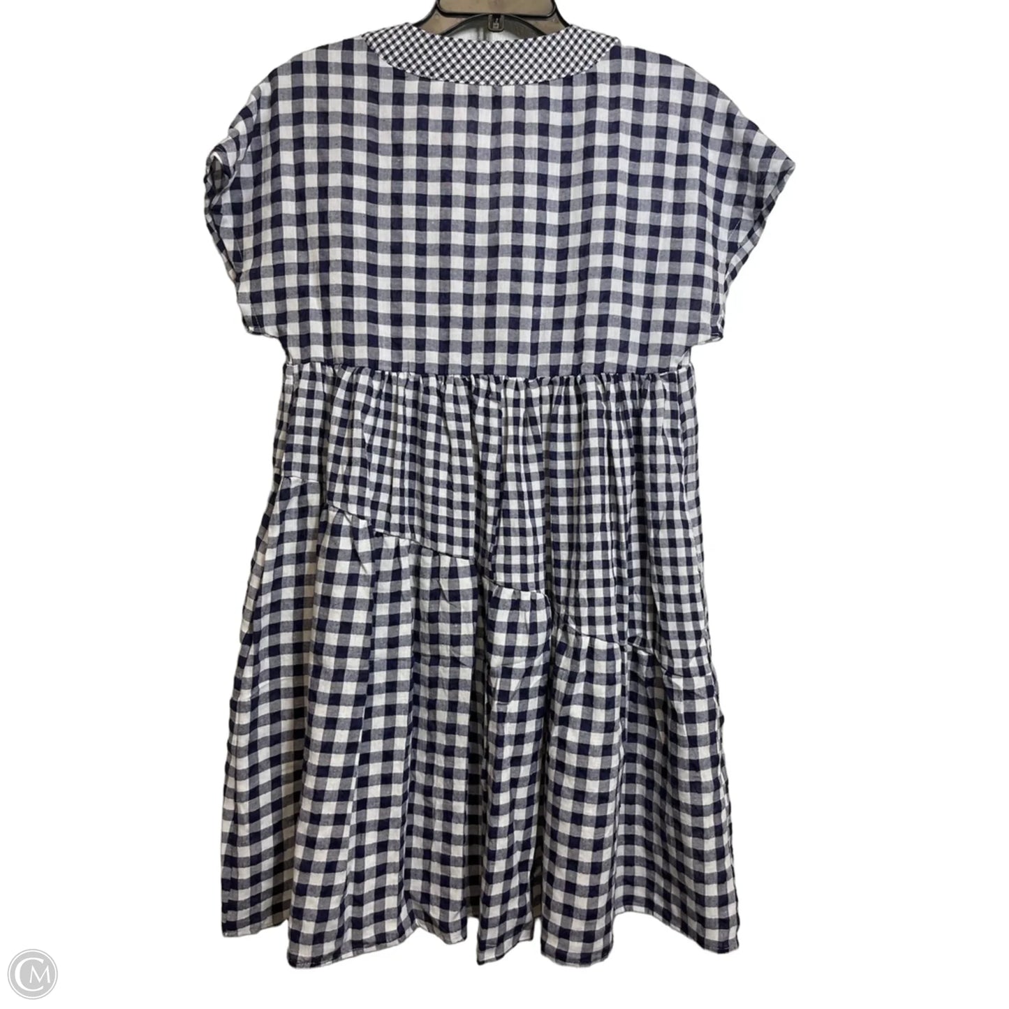 Dress Casual Short By Anthropologie In Blue & White, Size: Xs