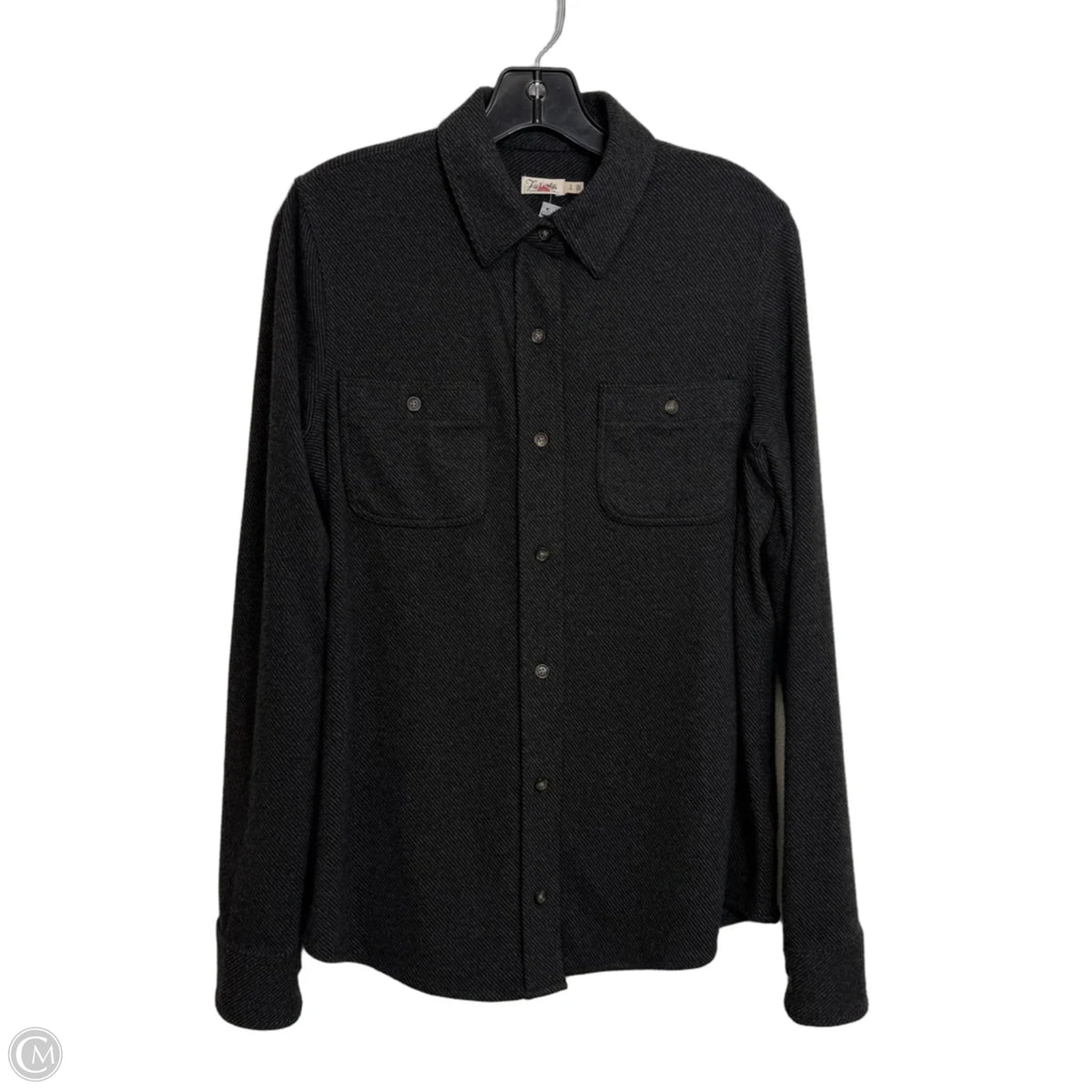 Top Long Sleeve By Faherty In Grey, Size: S