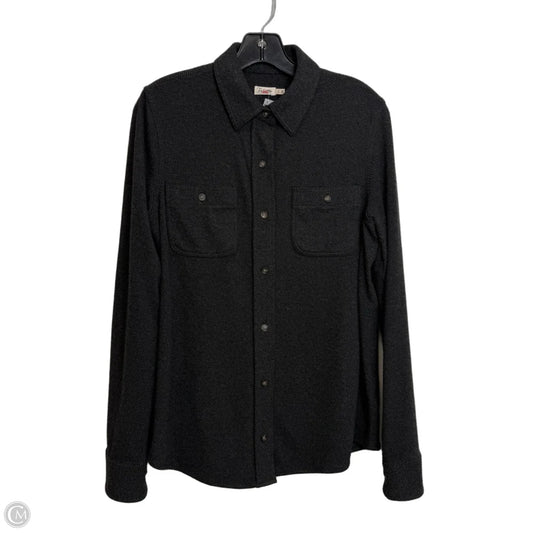 Top Long Sleeve By Faherty In Grey, Size: S