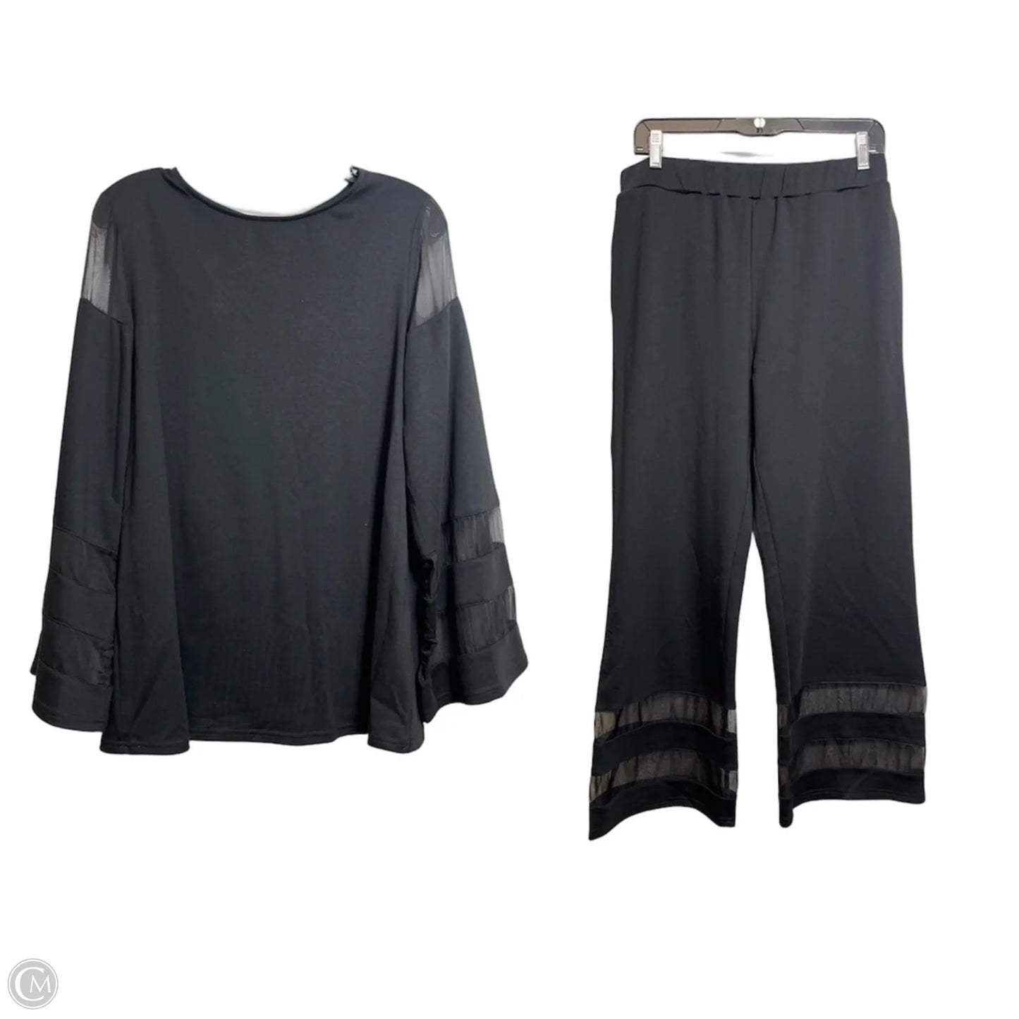 Pants Set 2pc By Adore In Black, Size: L