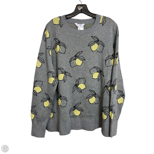 Sweater By Time And Tru In Grey, Size: Xl