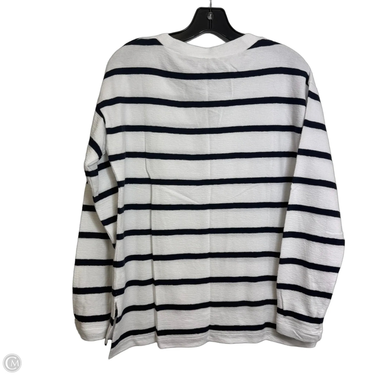 Top Long Sleeve Basic By J. Crew In Striped Pattern, Size: Xs