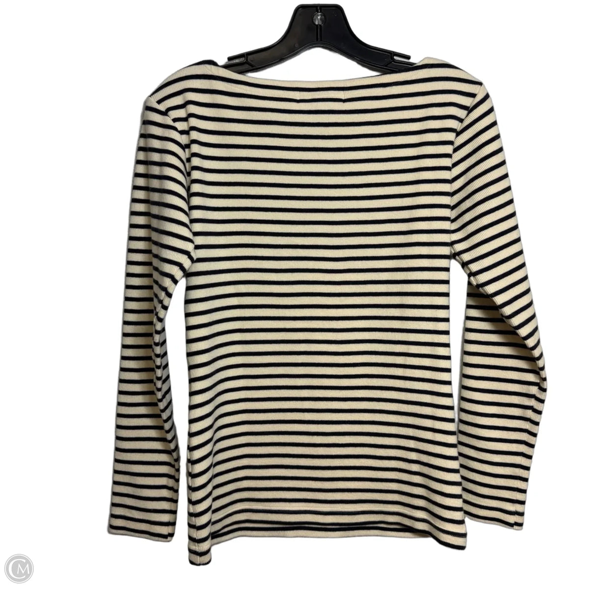 Top Long Sleeve Basic By Ralph Lauren In Striped Pattern, Size: M