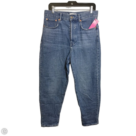 Jeans balloon Wide Leg By Mng In Blue Denim, Size: 10