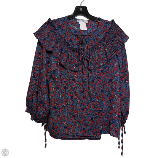 Top Long Sleeve By Clothes Mentor In Blue, Size: M
