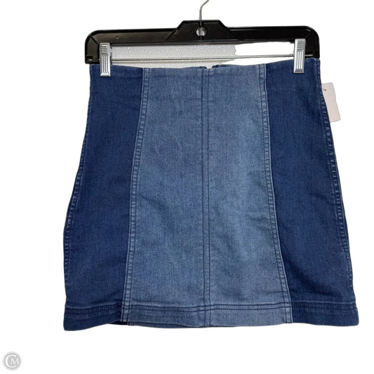 Skirt Mini & Short By Free People In Blue Denim, Size: 4