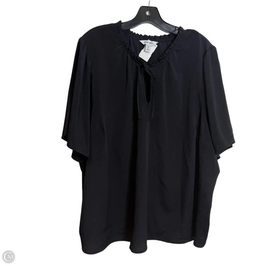 Top Short Sleeve By Nine West In Black, Size: 3x
