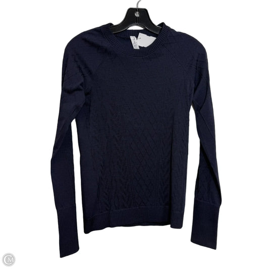 Athletic Top Long Sleeve Crewneck By Lululemon In Navy, Size: 6