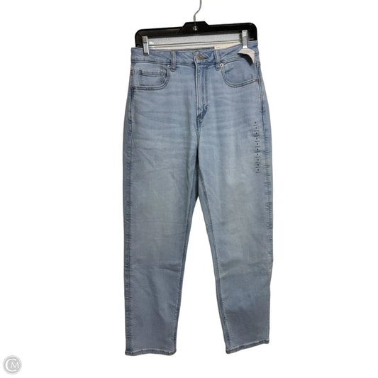Jeans Straight By American Eagle In Blue Denim, Size: 8