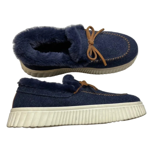 Shoes Flats By Skechers In Navy, Size: 10