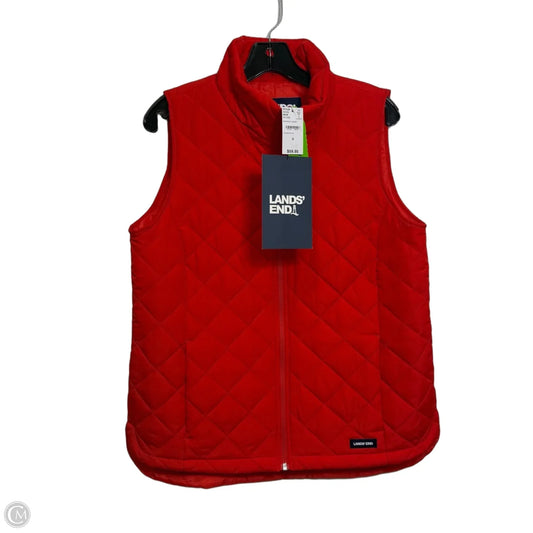 Vest Puffer & Quilted By Lands End In Red, Size: S