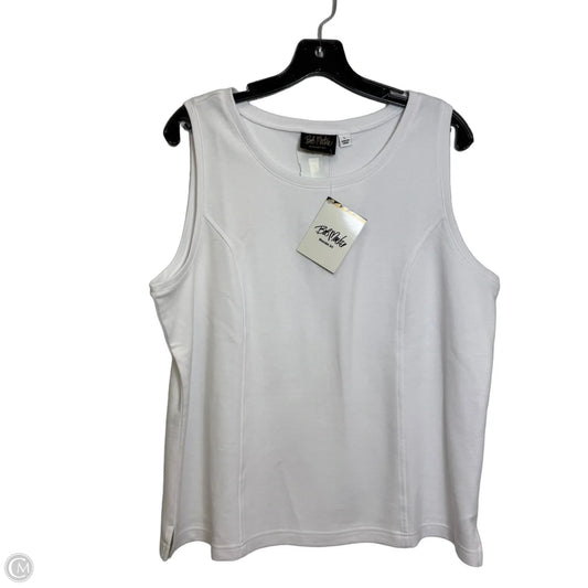 Tank Top By Bob Mackie Qvc In White, Size: L