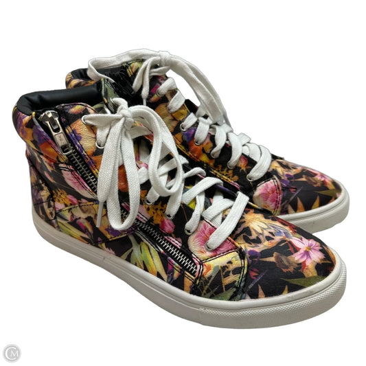 Shoes Sneakers By Material Girl In Floral Print, Size: 8.5