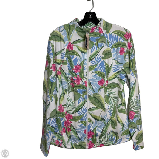 Athletic Jacket By tommy bahama In Tropical Print, Size: L