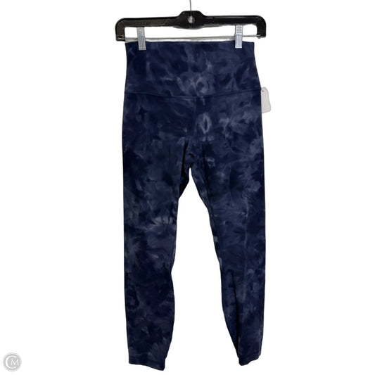 Athletic Leggings By Lululemon In Blue, Size: 6