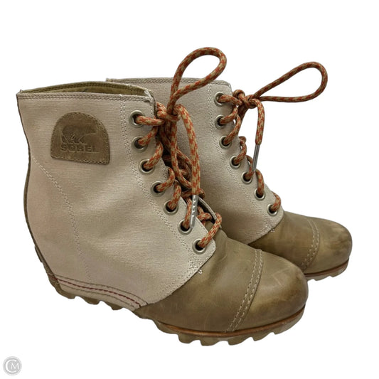 Boots Ankle Flats By Sorel In Tan, Size: 8.5