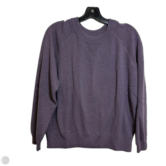 Sweatshirt Crewneck By Eddie Bauer In Purple, Size: L