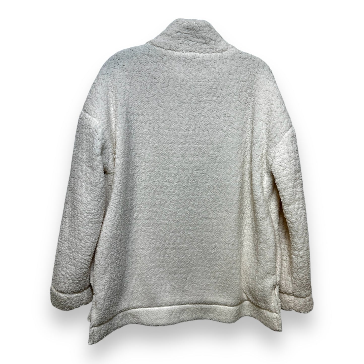 Jacket Fleece By Clothes Mentor In Cream, Size: M