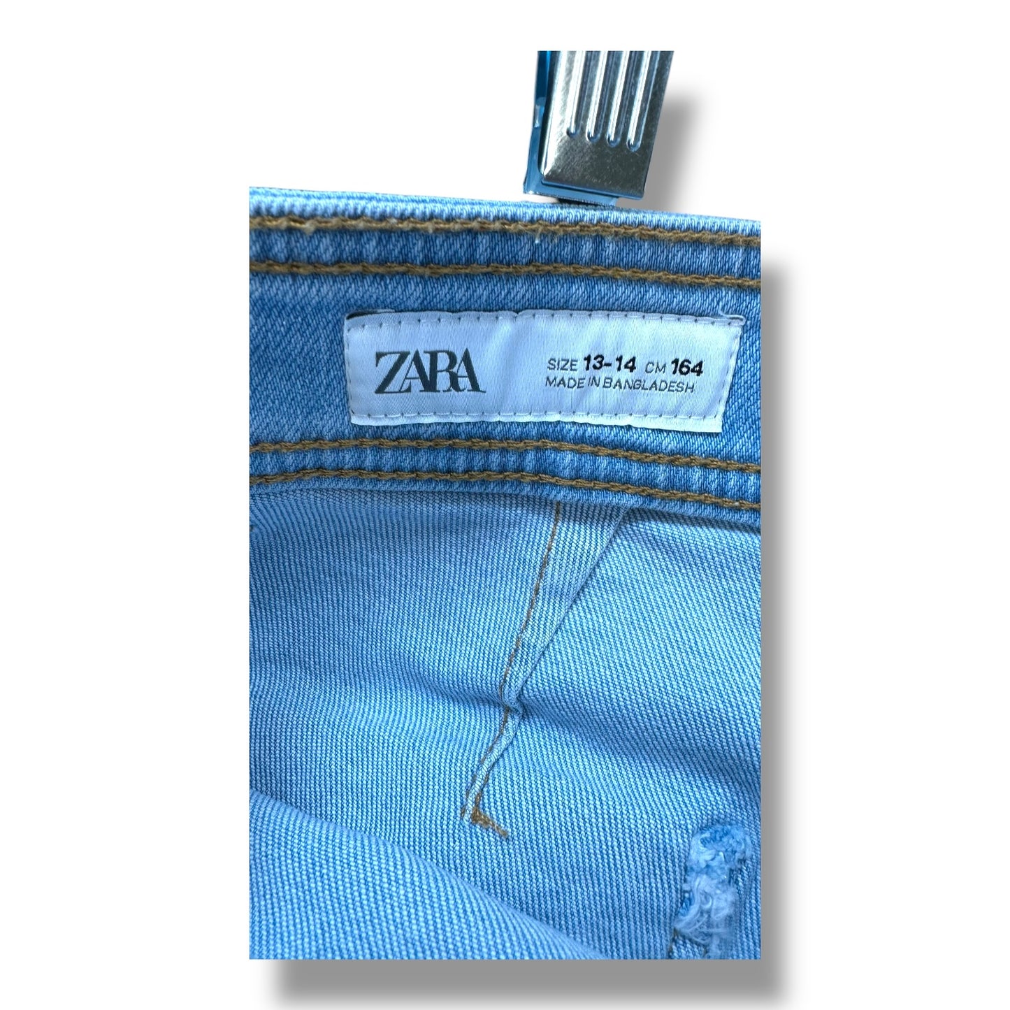 Jeans Flared By Zara In Blue Denim, Size: 12