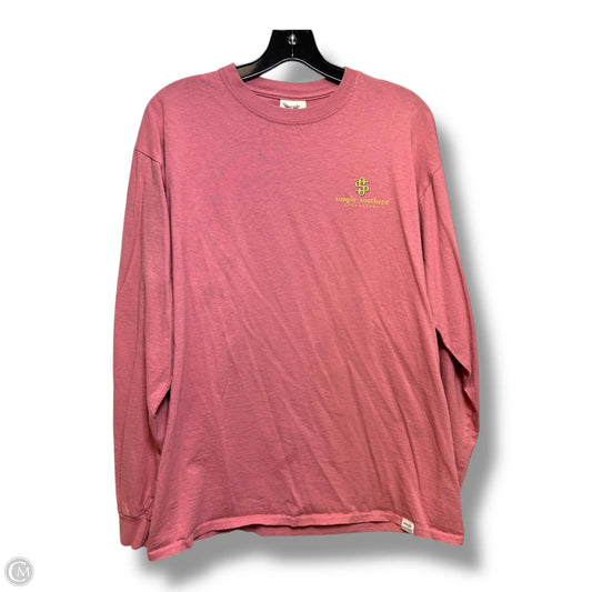 Top Long Sleeve By Simply Southern In Pink, Size: L