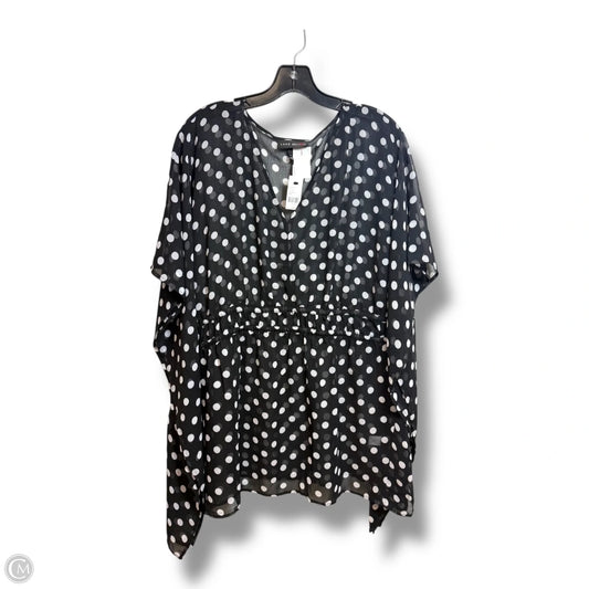 Top Short Sleeve By Lane Bryant In Polkadot Pattern, Size: 2x