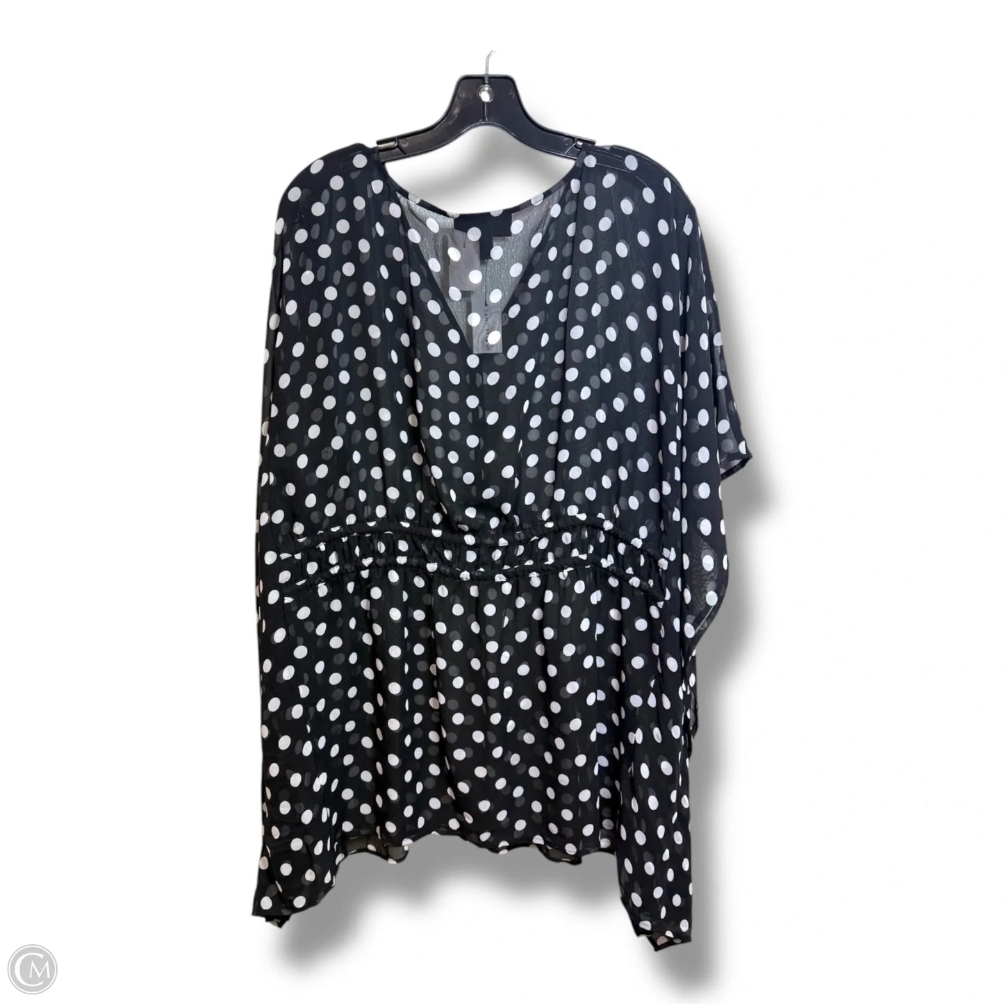 Top Short Sleeve By Lane Bryant In Polkadot Pattern, Size: 2x