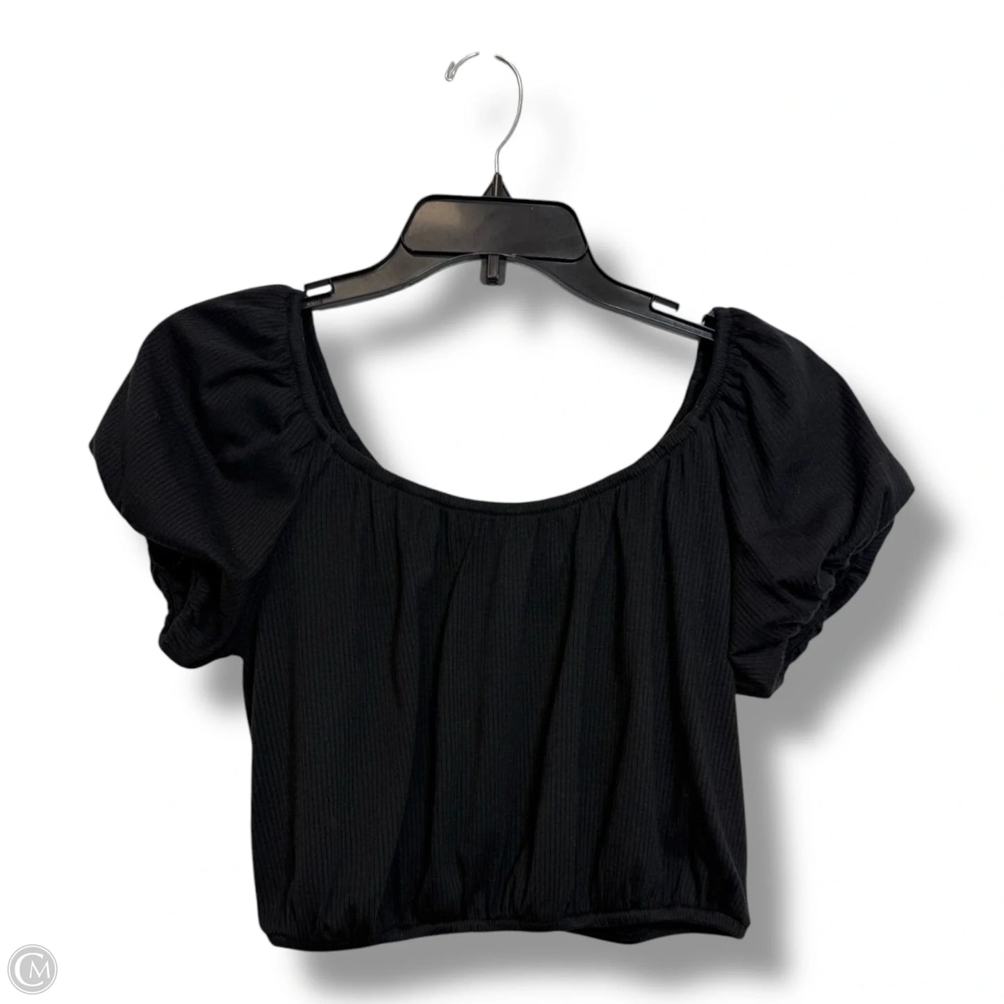Top Short Sleeve By Clothes Mentor In Black, Size: S
