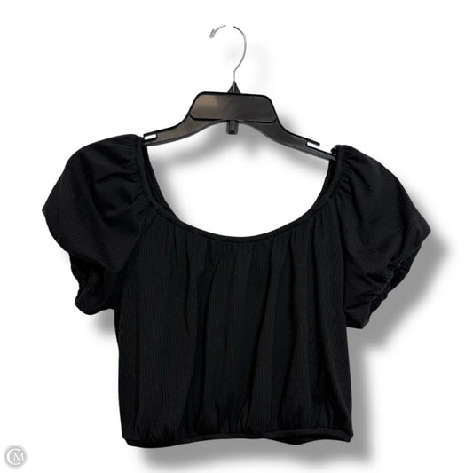 Top Short Sleeve By Clothes Mentor In Black, Size: S