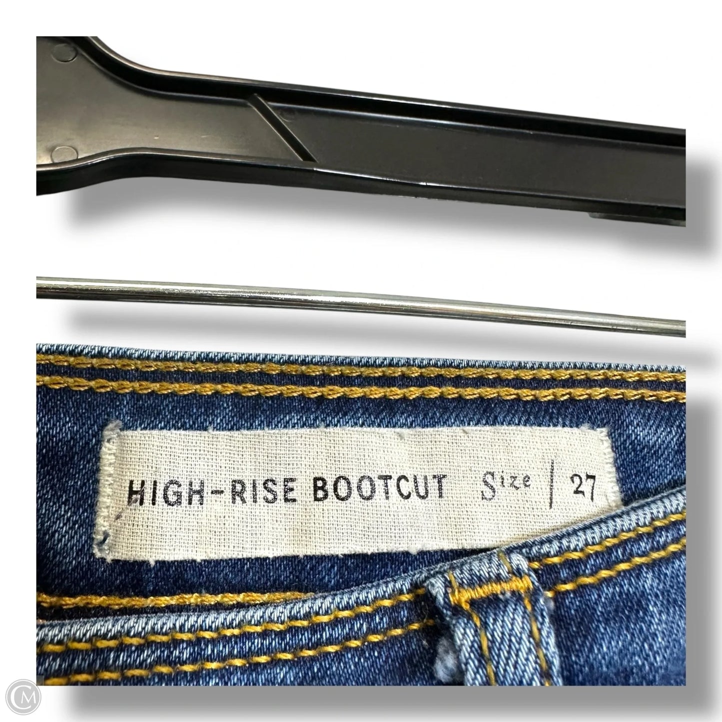 High rise Jeans Boot Cut By Pilcro In Blue Denim, Size: 4