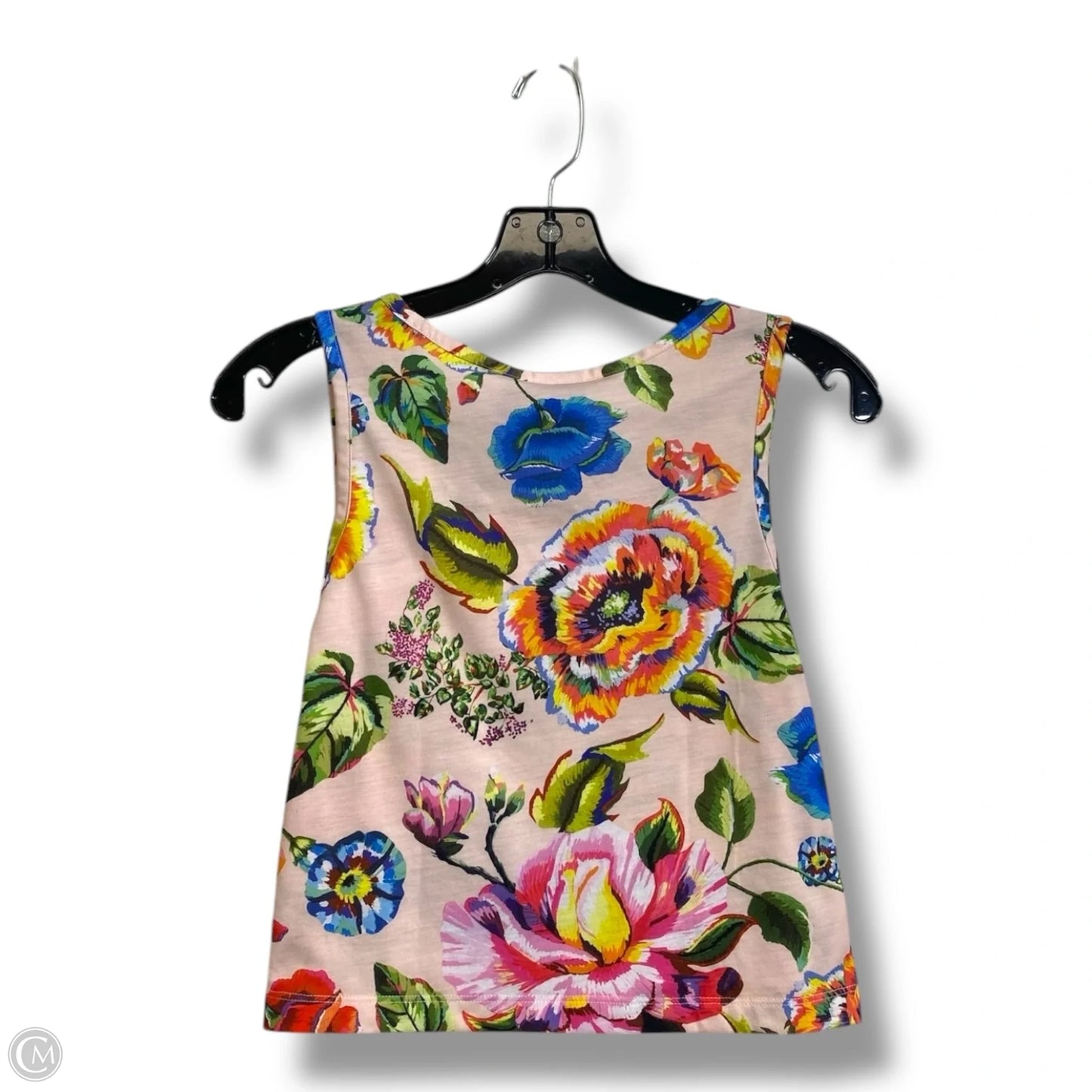 Athletic Tank Top By Adidas In Floral Print, Size: S