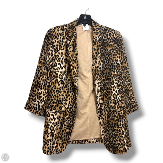 Blazer By Express In Animal Print, Size: Xs