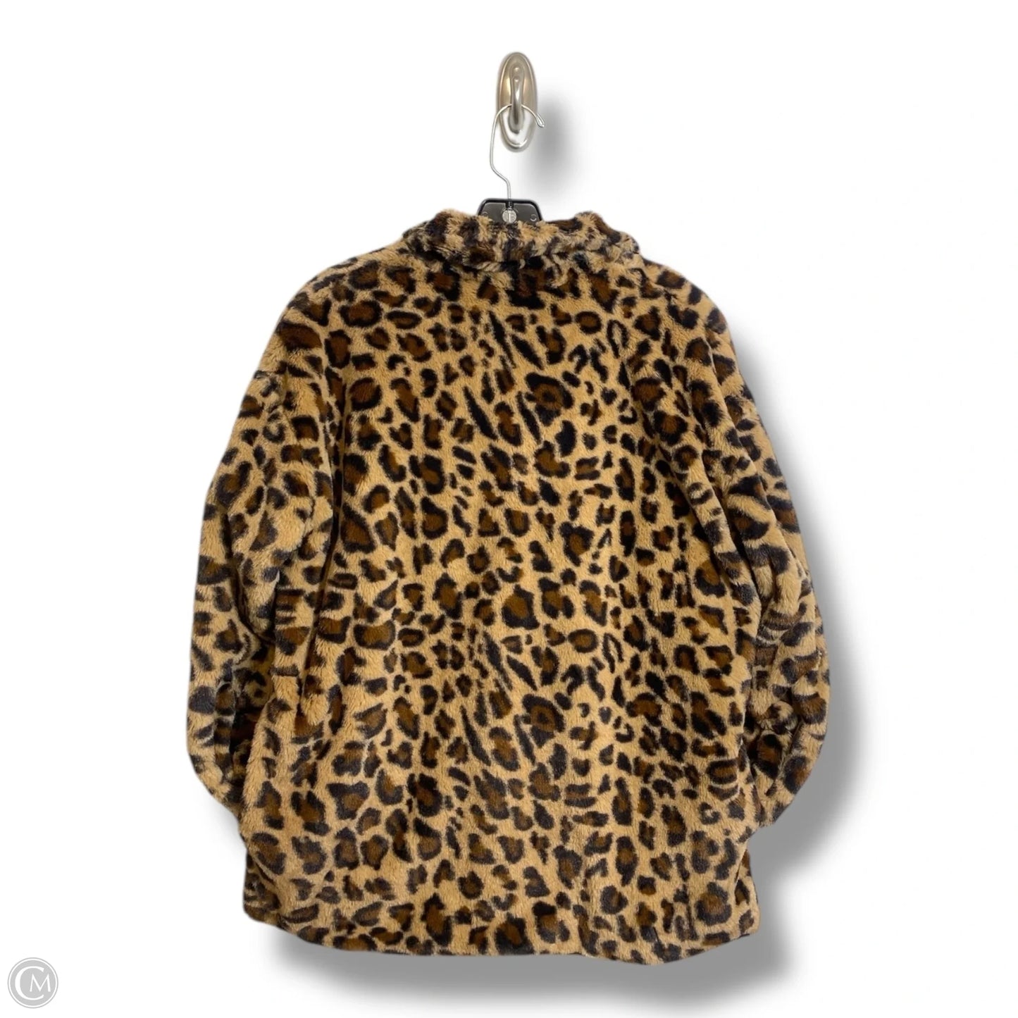 Jacket Faux Fur & Sherpa By Clothes Mentor In Animal Print, Size: S