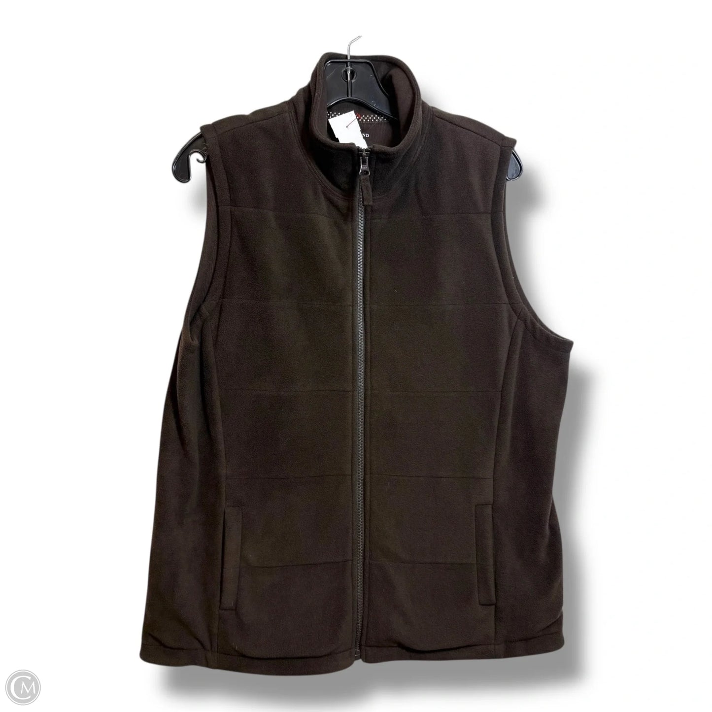 Vest Fleece By Lands End In Brown, Size: M