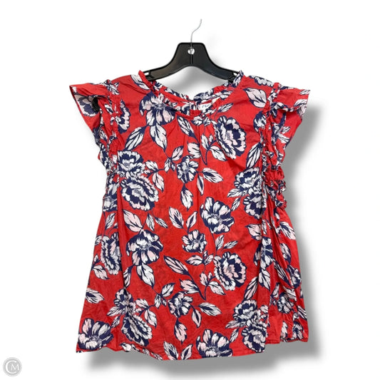 Top Sleeveless By C And C In Floral Print, Size: Xl