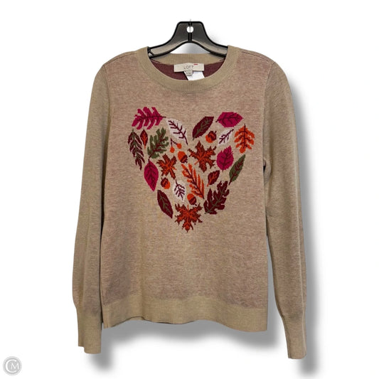 Sweater By Loft In Tan, Size: M