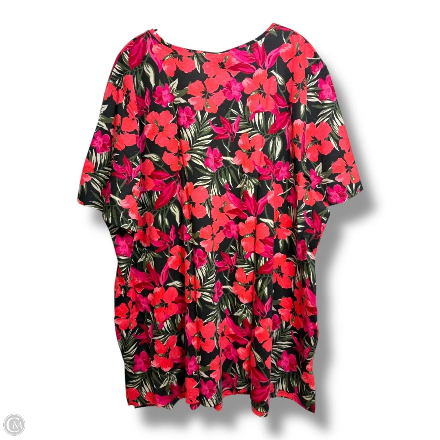 Top Short Sleeve By Catherines In Multi-colored, Size: 2x