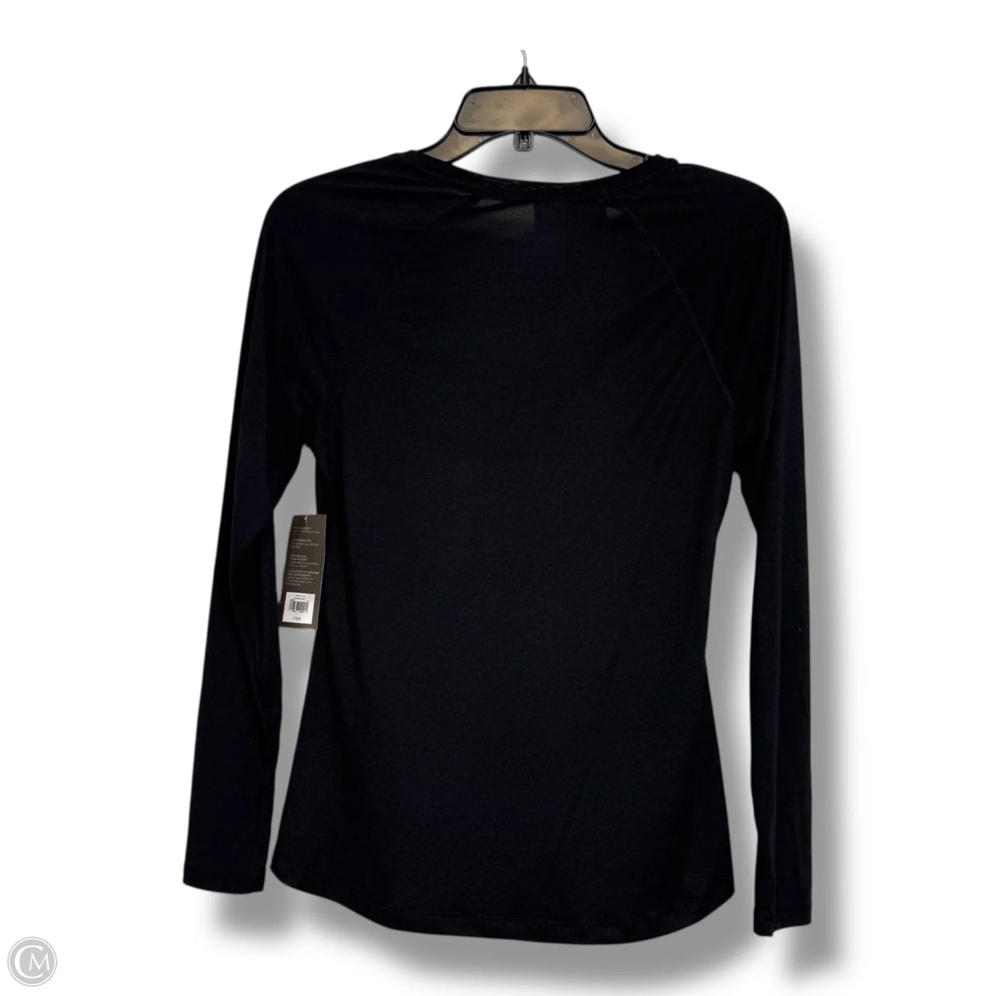 Athletic Top Long Sleeve Crewneck By Old Navy In Black, Size: S