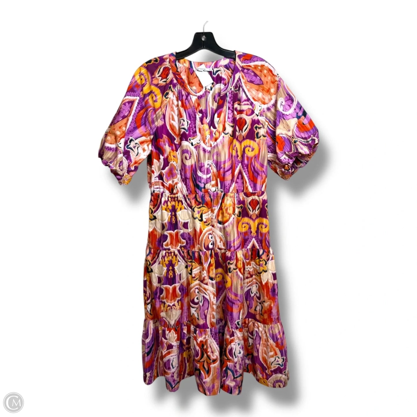 Dress Casual Midi By Chicos In Multi-colored, Size: S