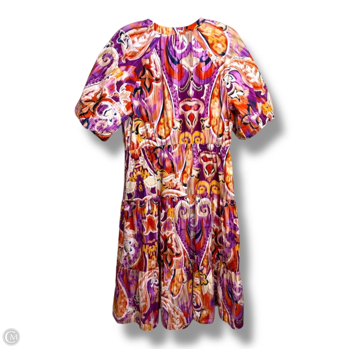Dress Casual Midi By Chicos In Multi-colored, Size: S