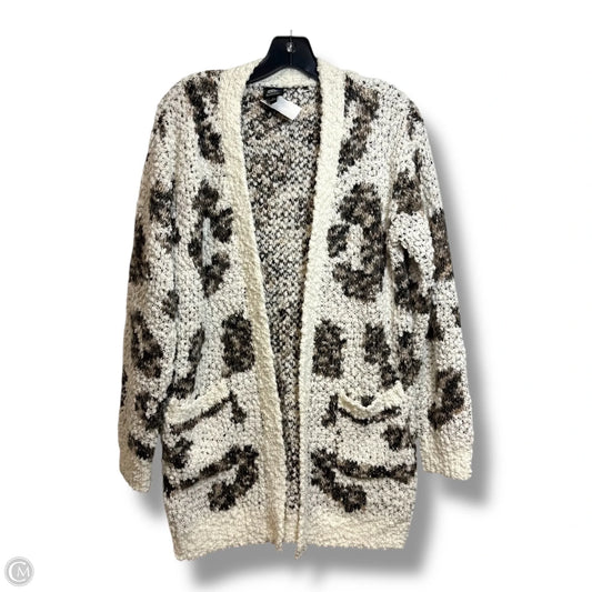 Cardigan By Bobeau In Animal Print, Size: S