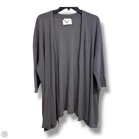 Cardigan By Pure Jill In Grey, Size: 2x