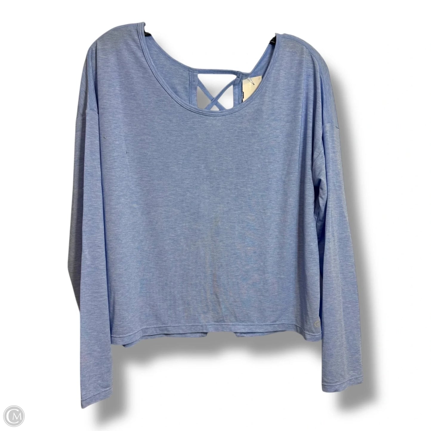 Athletic Top Long Sleeve Crewneck By Gapfit In Blue, Size: M