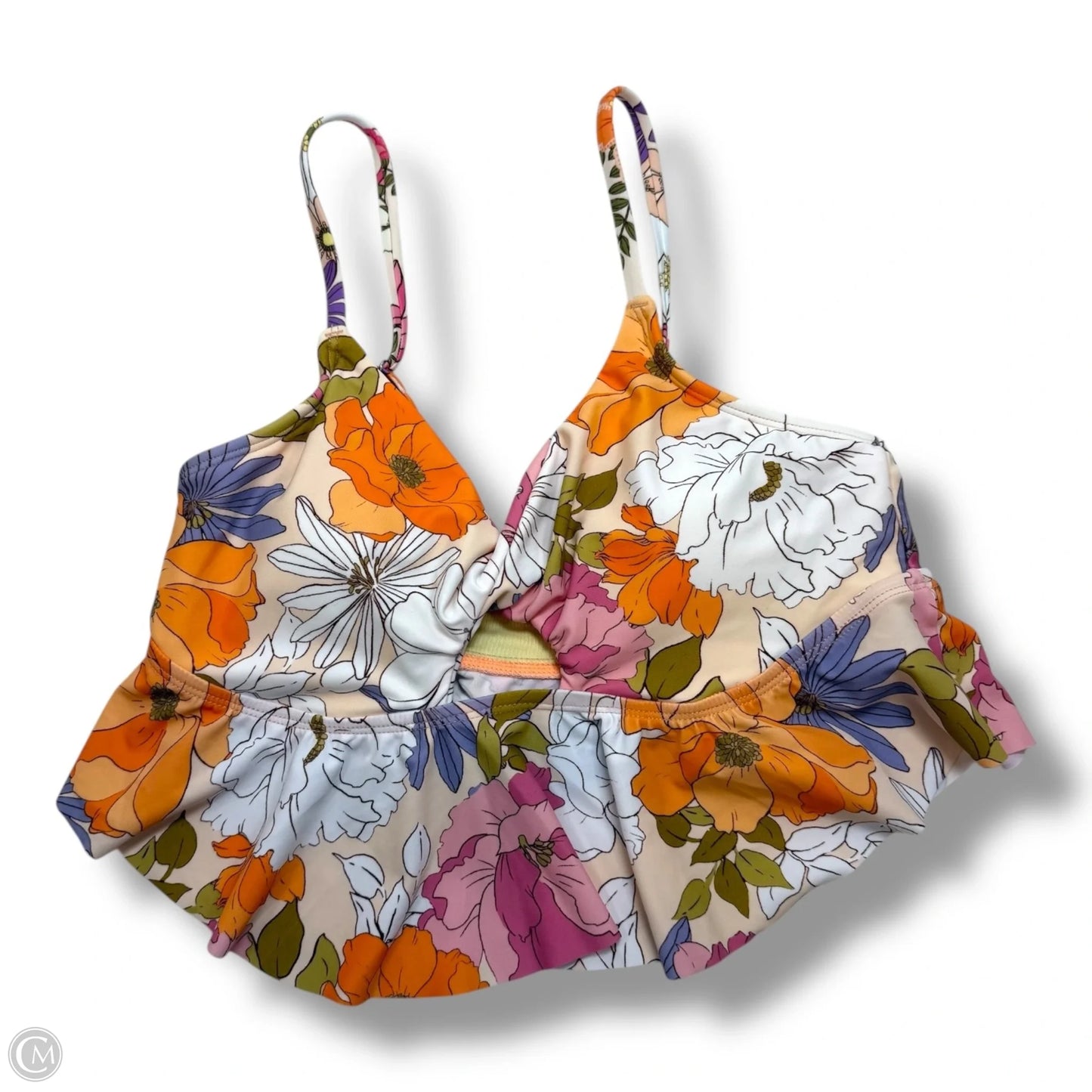 Swimsuit Top By Cupshe In Floral Print, Size: S