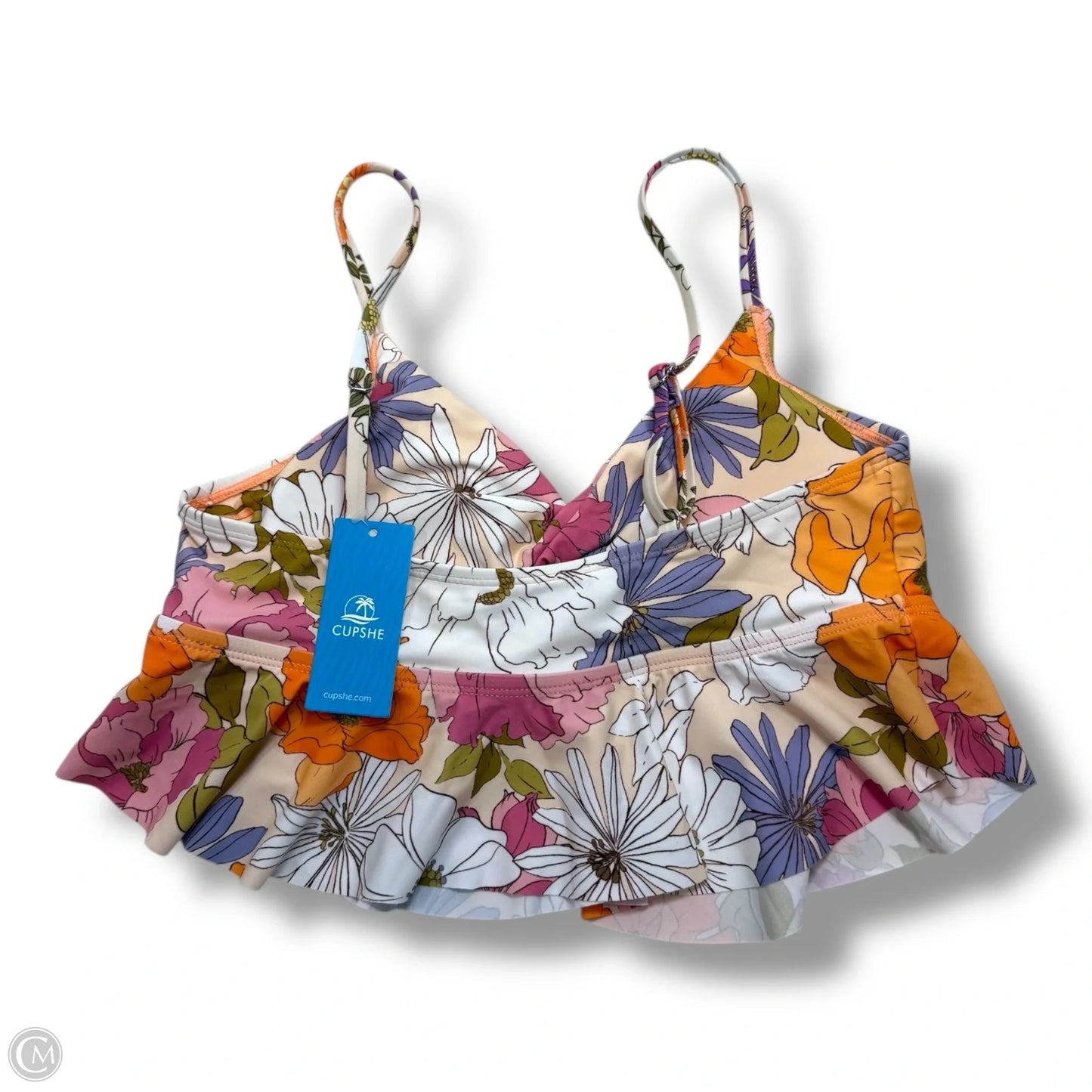 Swimsuit Top By Cupshe In Floral Print, Size: S