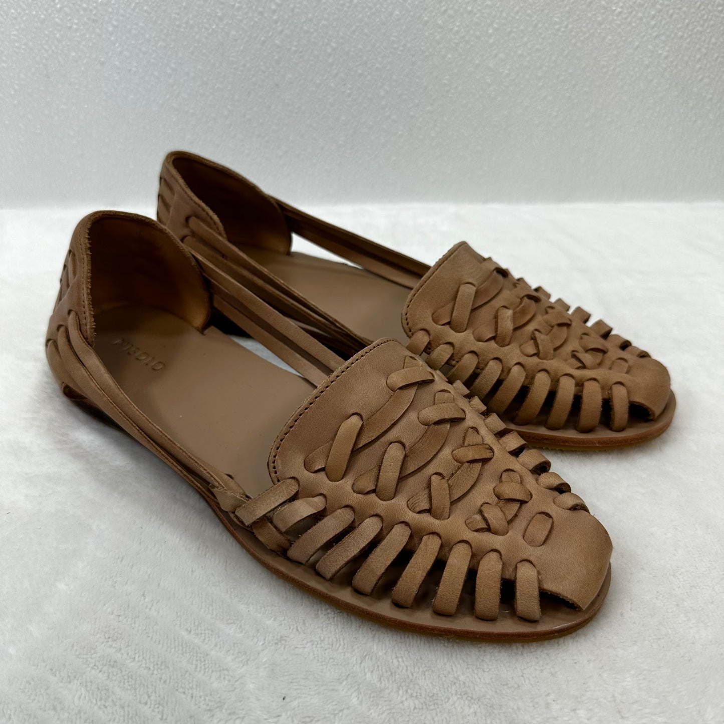 Huarache Sandals By NISOLO In Tan, Size: 8