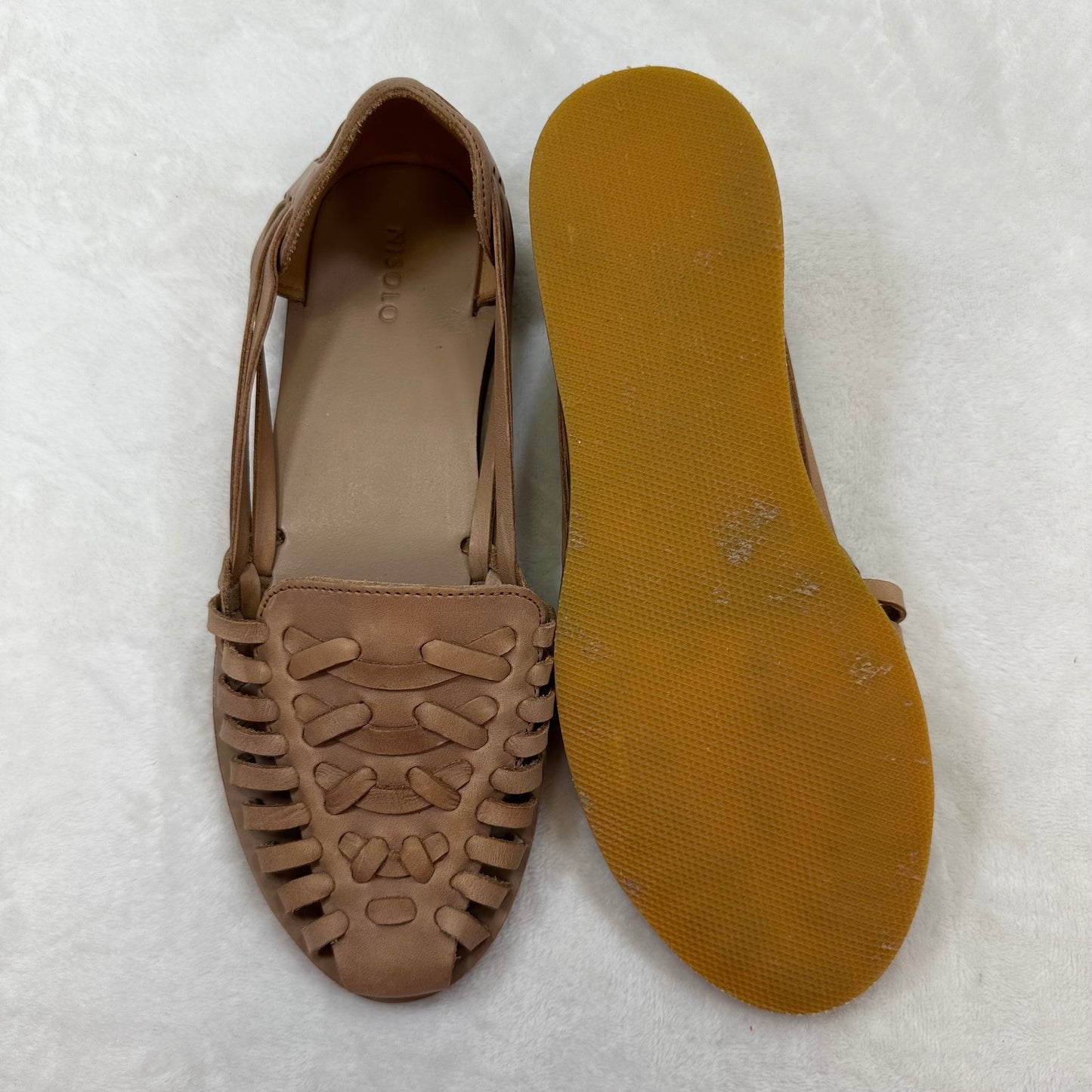 Huarache Sandals By NISOLO In Tan, Size: 8